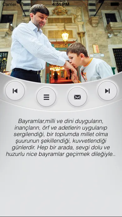 Tangkapan skrin Bayram Mesajları