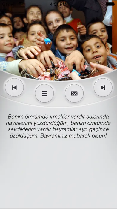 Tangkapan skrin Bayram Mesajları