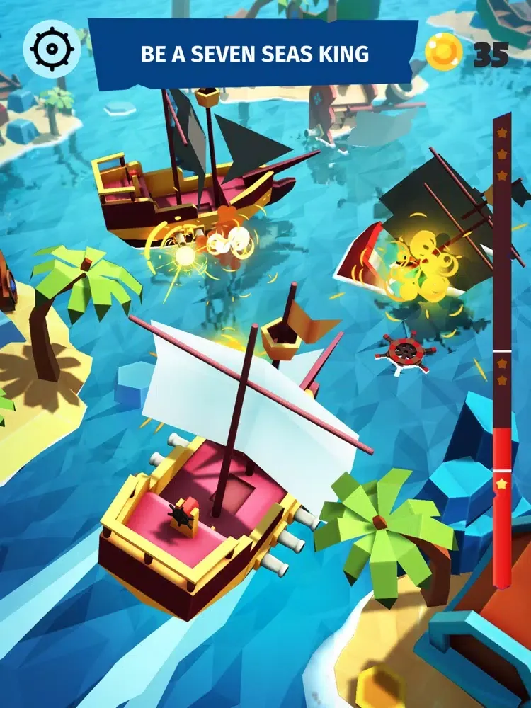 Captures d'écran de Pirate Sea Kings: Ship Voyage iPad 