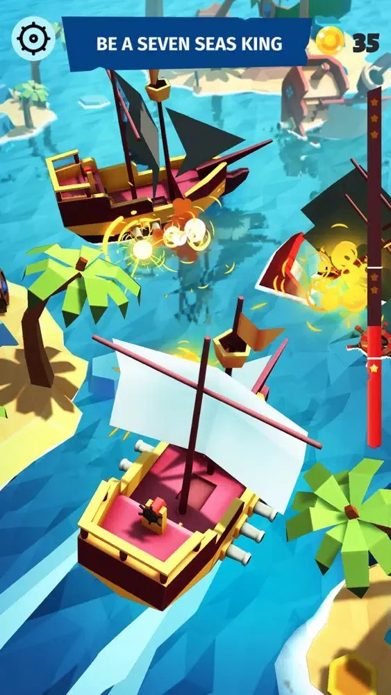 Captures d'écran de Pirate Sea Kings: Ship Voyage