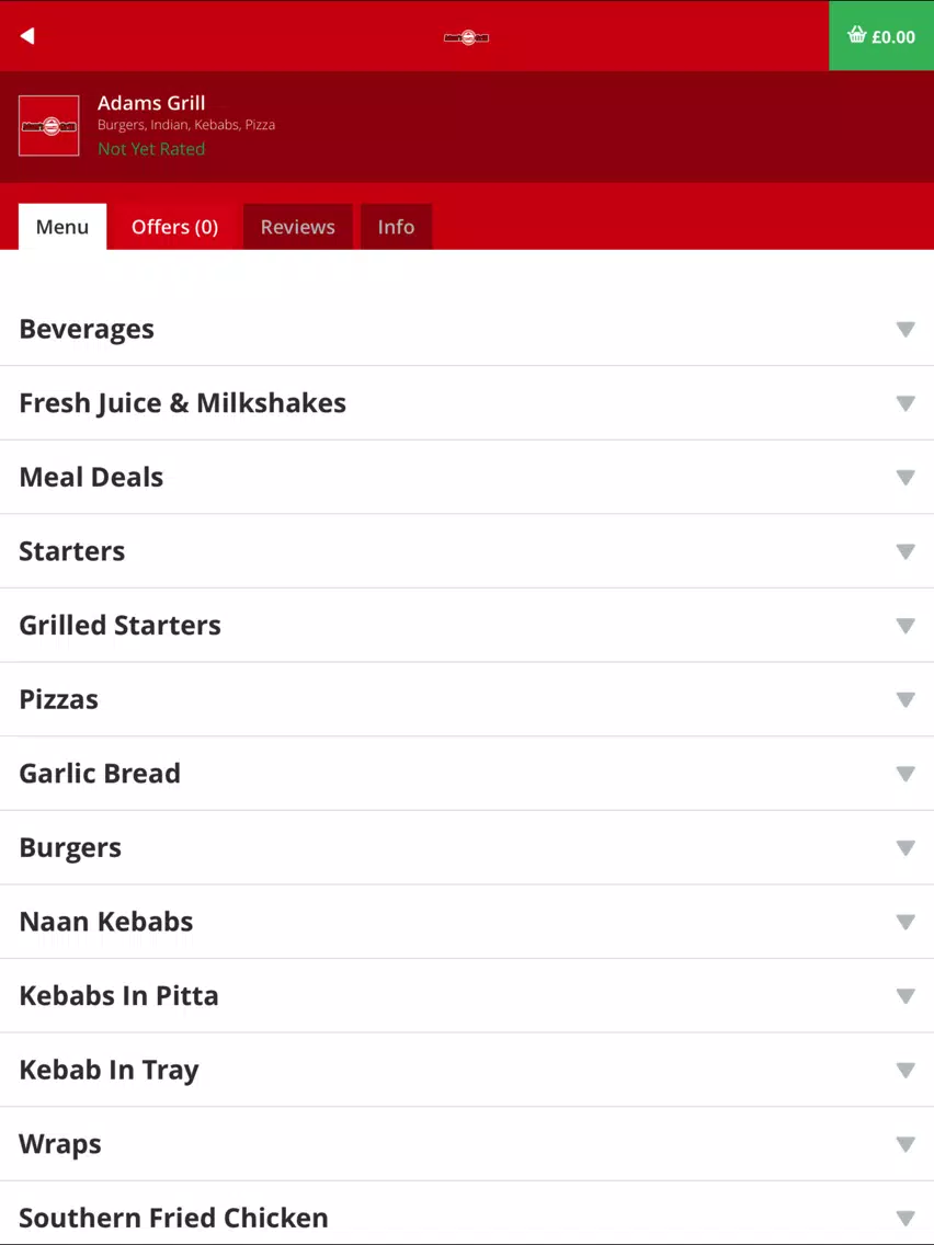 Adams Grill BD4 iPad  Ekran Görüntüleri