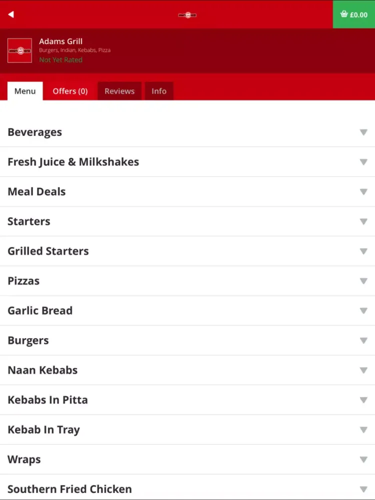 Adams Grill BD4 iPad  스크린샷