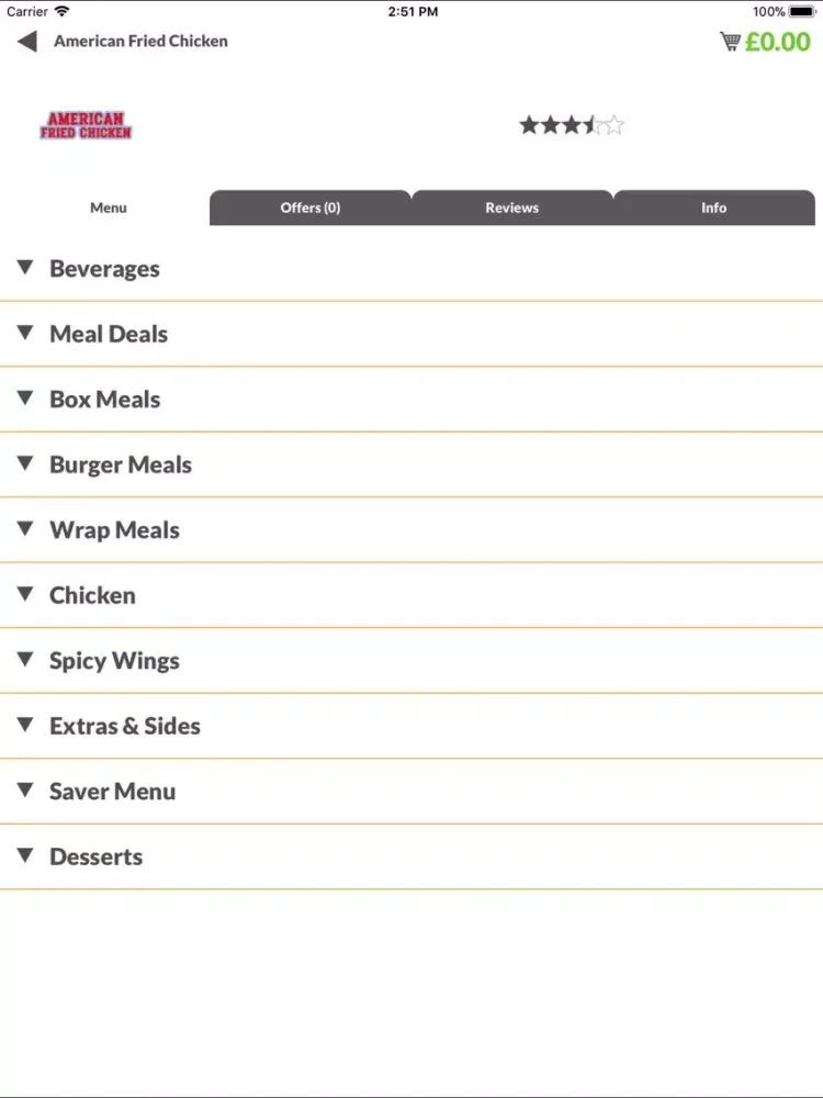 Capturas de pantalla de American Fried Chicken iPad 