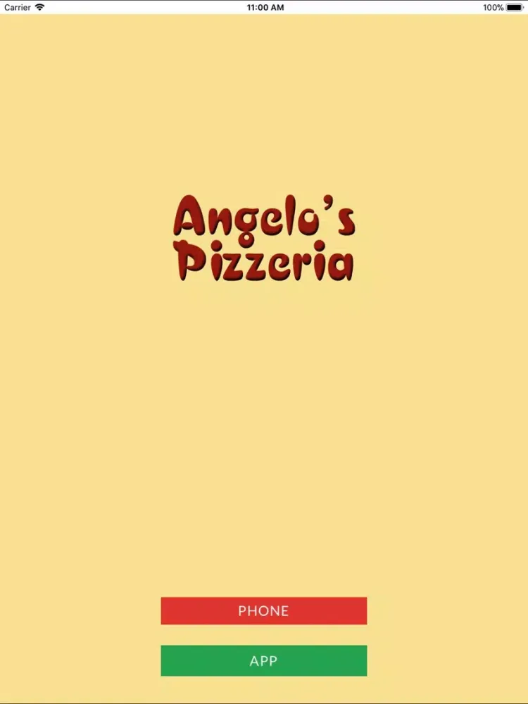 Angelos Pizza iPad  سکرین شاٹس