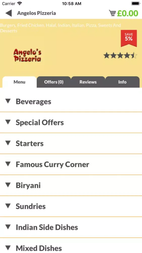 Angelos Pizza سکرین شاٹس