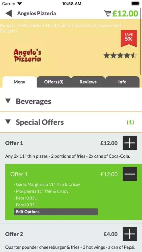 Angelos Pizza سکرین شاٹس