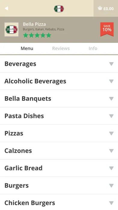 Tangkapan skrin Bella Pizza WF10