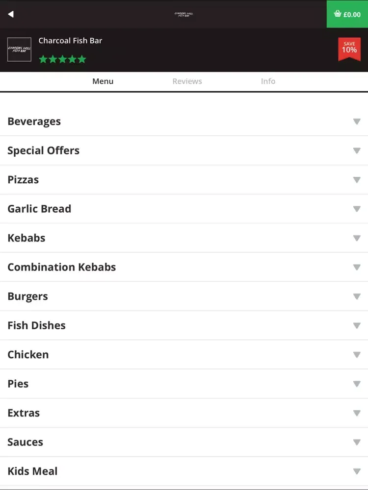 Charcoal Fish Bar iPad  Screenshots