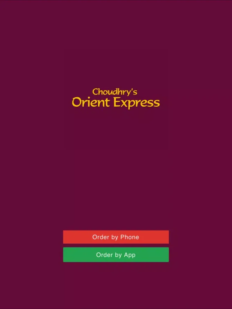 Choudrys Orient Express iPad  স্ক্রিনশট