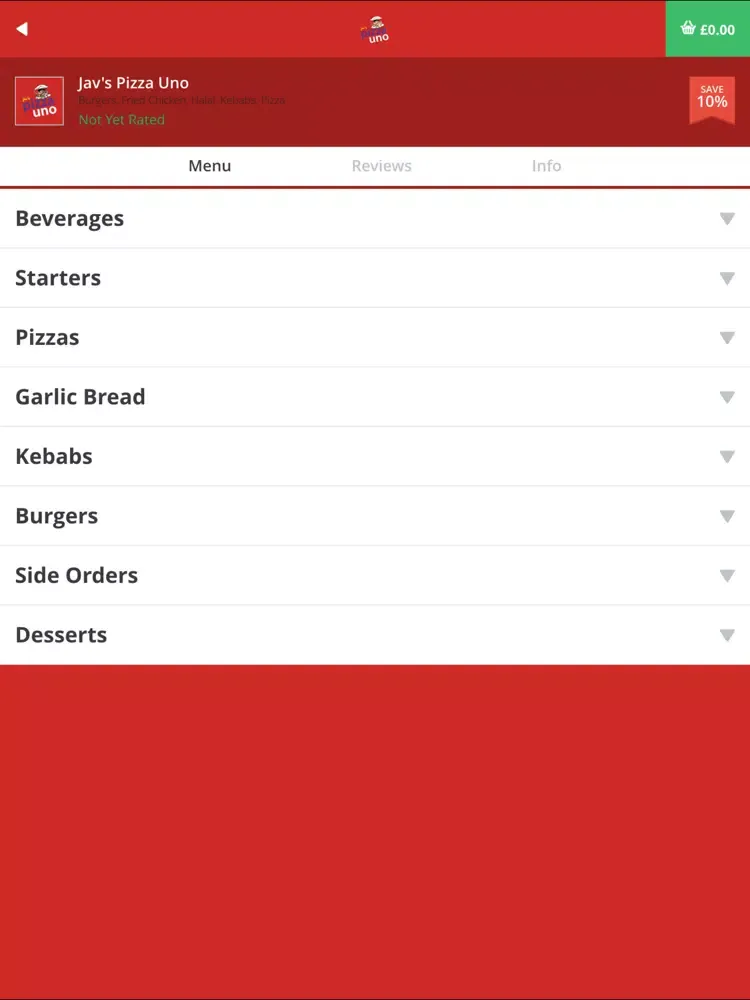 Javs Pizza Uno iPad  Screenshots