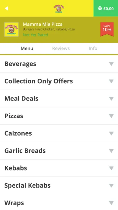 Mamma Mia Pizzas應用截圖