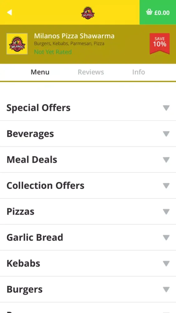 Milanos Pizza Shawarma 스크린샷