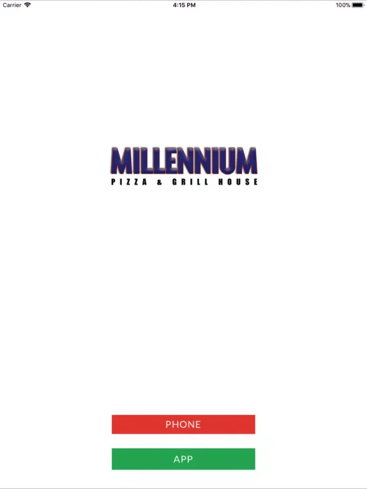 Millennium Pizza & Grill House iPad  Screenshots
