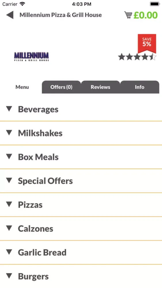 Millennium Pizza & Grill House Screenshots