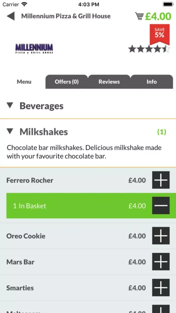Millennium Pizza & Grill House Screenshots
