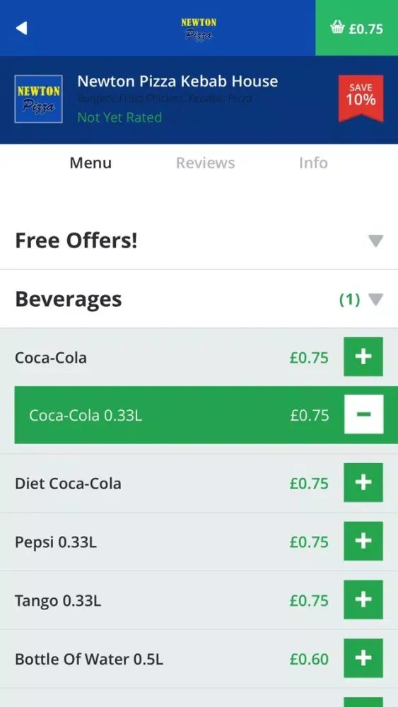 Screenshot di Newton Pizza