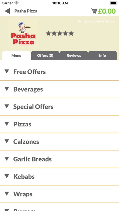 Captures d'écran de Pasha Pizza