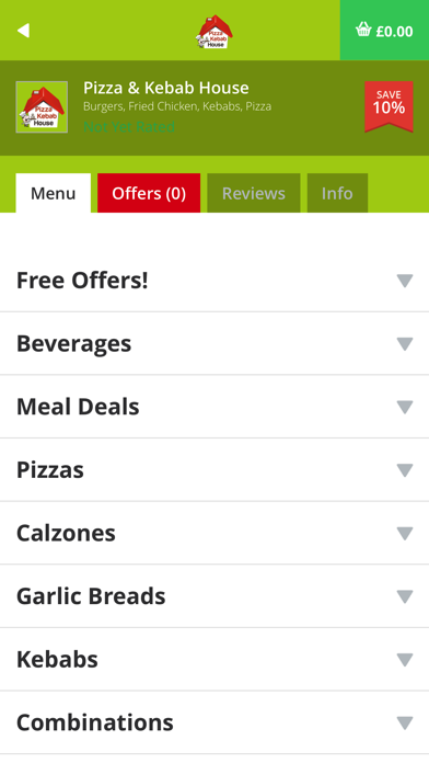 Ảnh chụp màn hình của Pizza Kebab House WF8