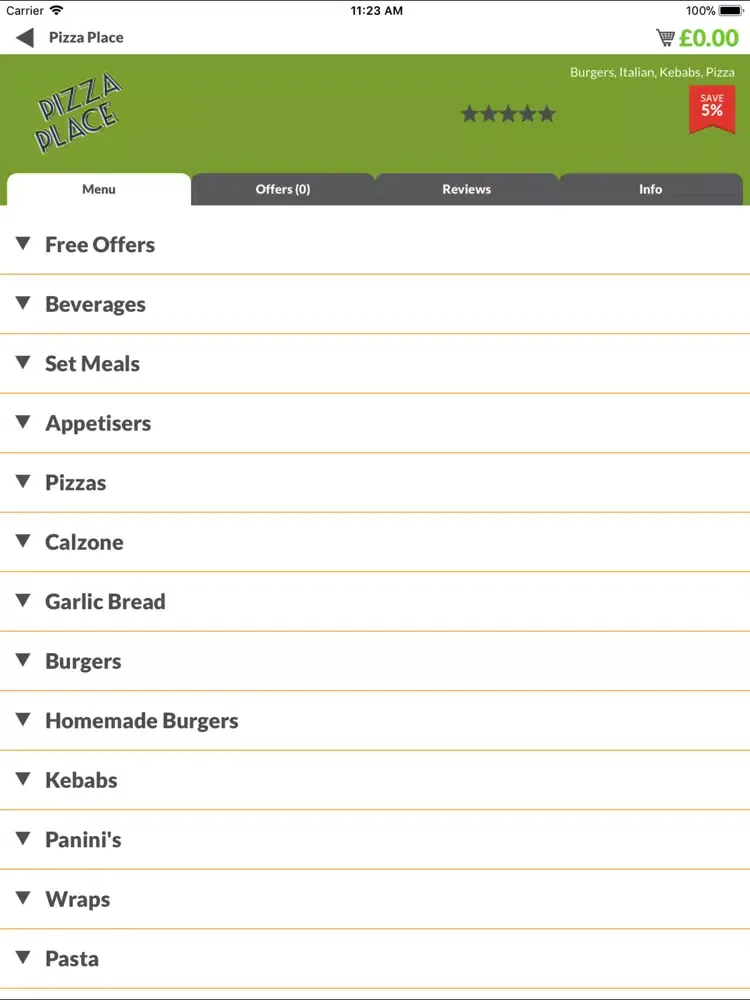 Screenshot di Pizza Place LS14 iPad 