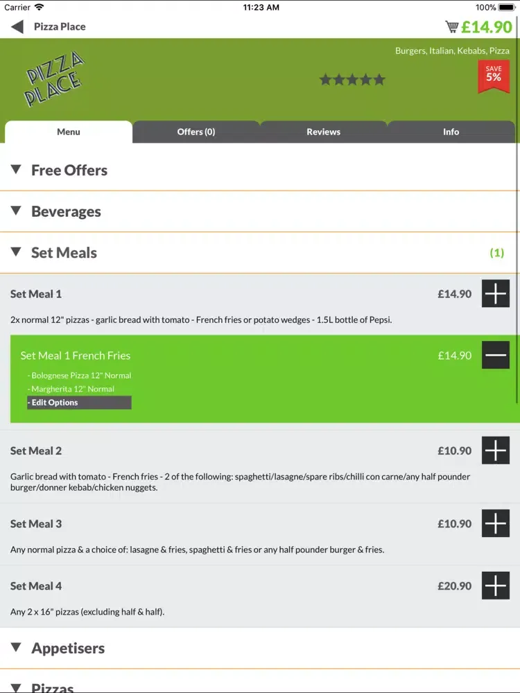 Screenshot di Pizza Place LS14 iPad 