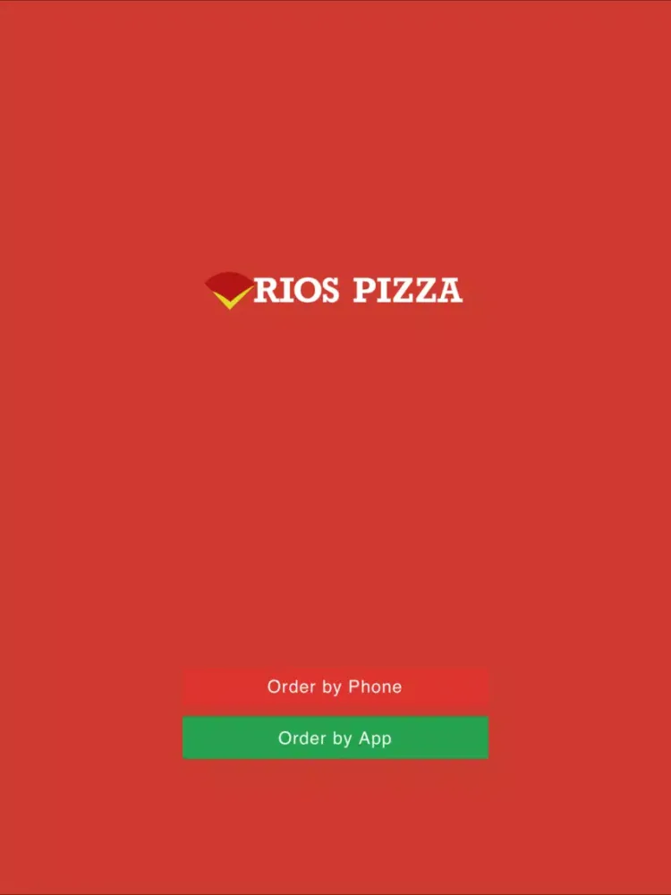 Tangkapan layar Rios Pizza iPad 