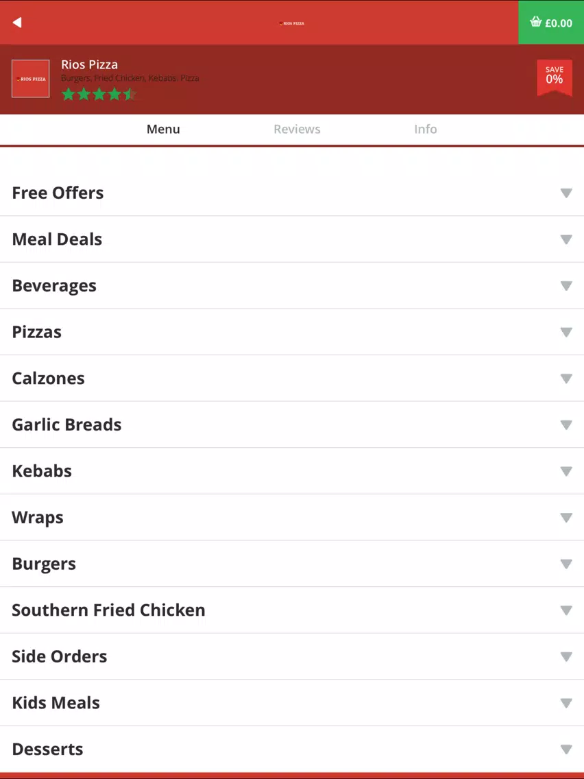 Captures d'écran de Rios Pizza iPad 