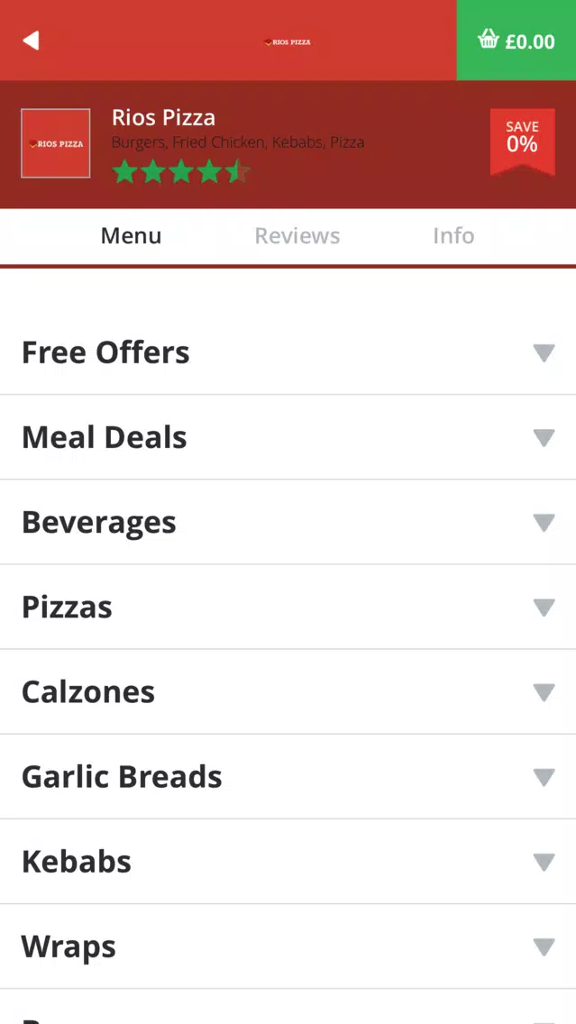 Captures d'écran de Rios Pizza