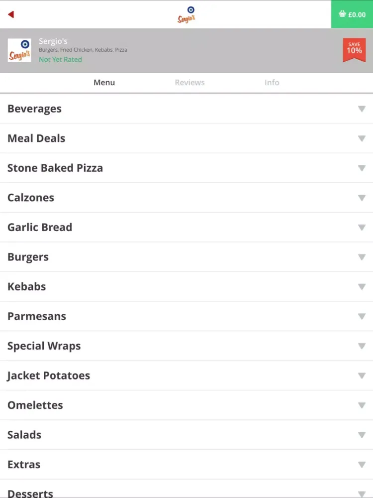 Screenshot di Sergio's iPad 