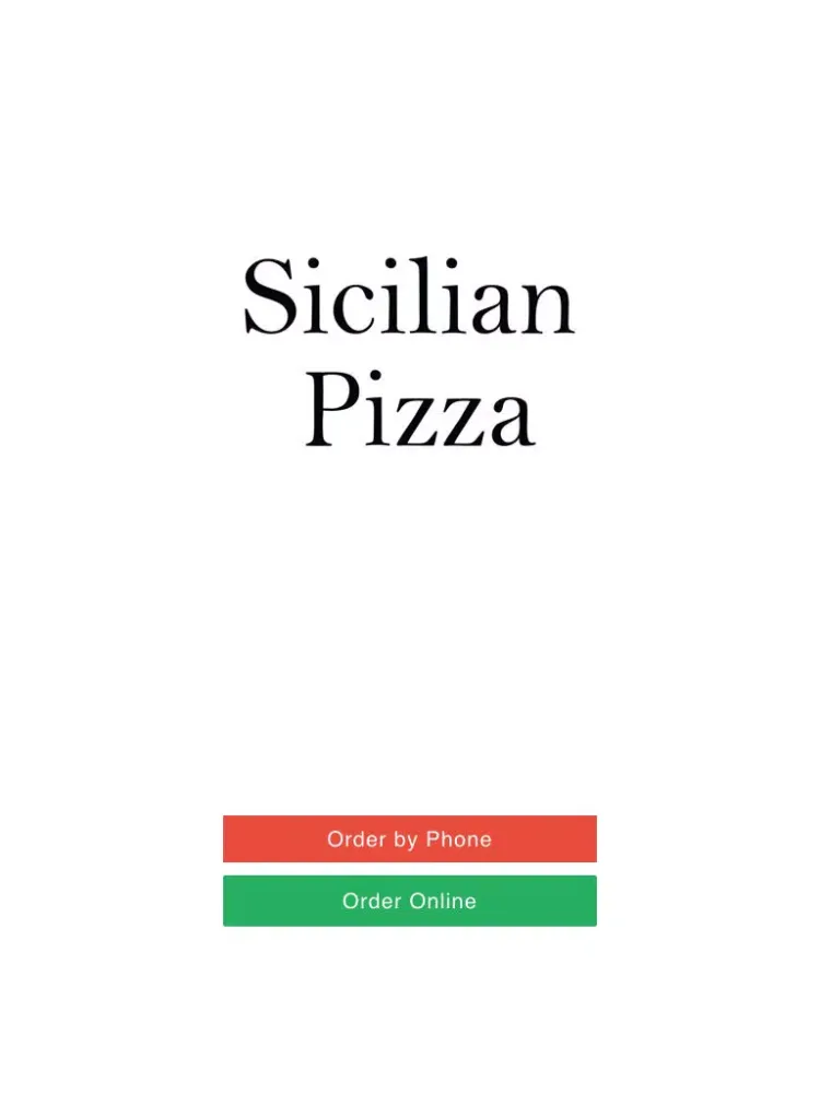 Sicilian Pizza iPad  Screenshots