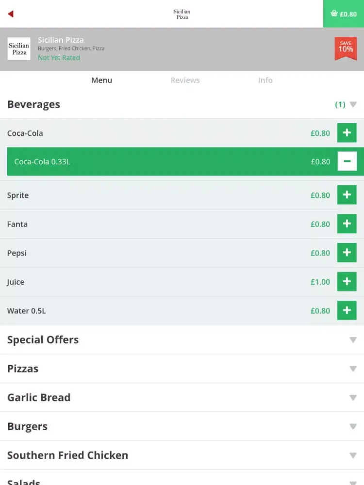 Sicilian Pizza iPad  Screenshots