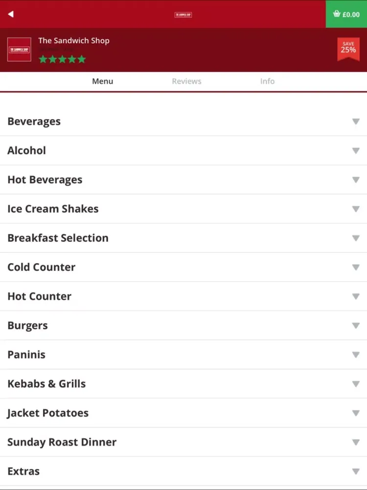 The Sandwich Shop iPad 應用截圖