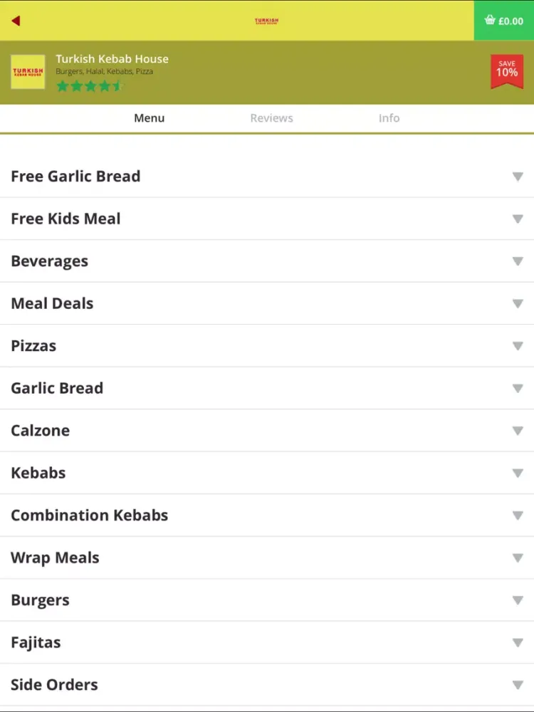 Turkish Kebab House iPad  Screenshots