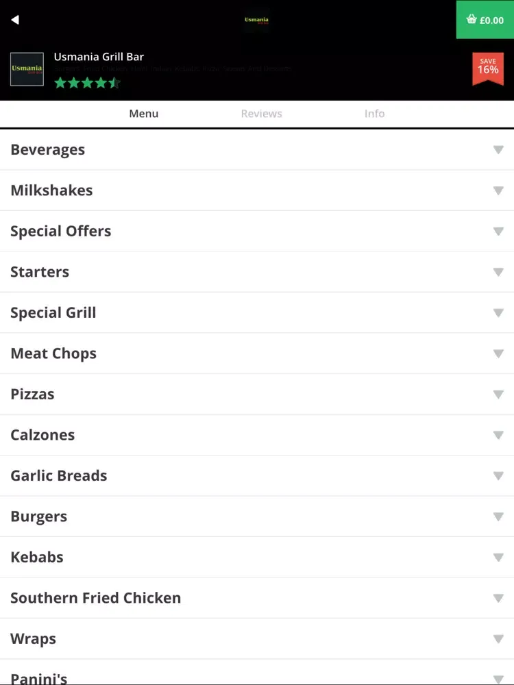 Usmania Grill Bar iPad 應用截圖