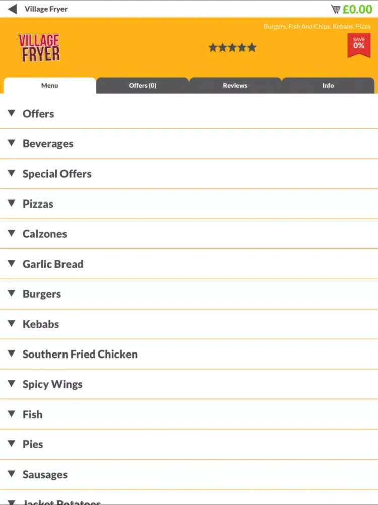 Zrzuty ekranu Village Fryer iPad 