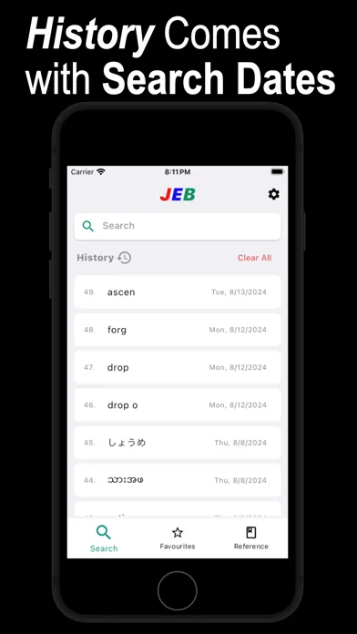 JEB Antonyms Screenshots