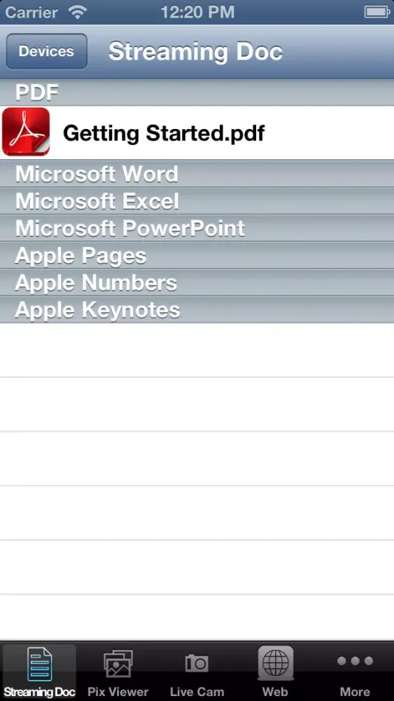 Screenshot di EZ Display