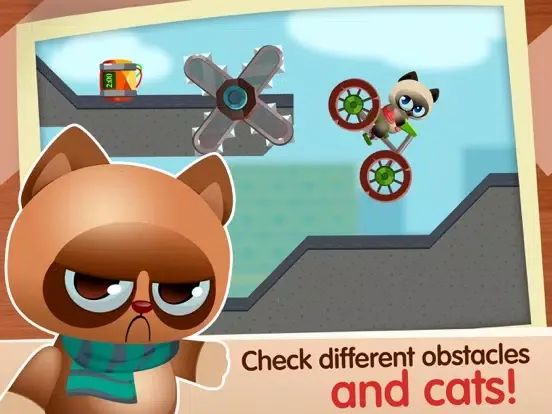ภาพหน้าจอของ Cats Car Demolition Race iPad 