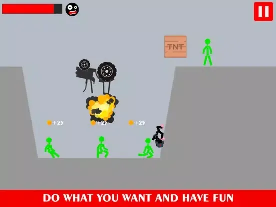 Zrzuty ekranu Stickman Turbo Backflip iPad 