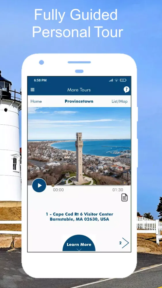 Cape Cod GPS Audio Tour Guide Screenshots