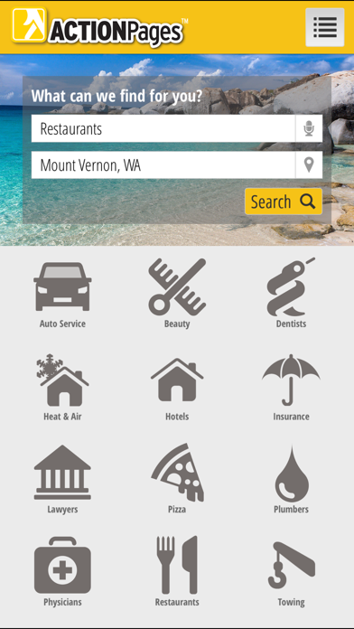 Screenshot di Action Pages