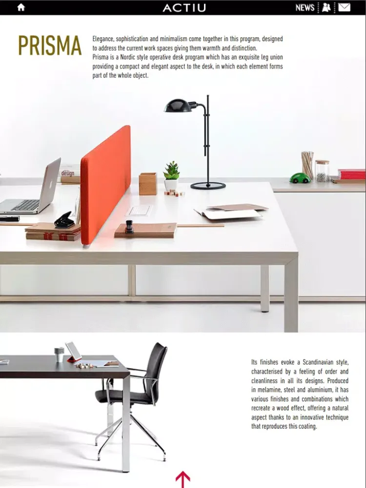Capturas de tela do Actiu, muebles y sillas de oficina. Fabricamos soluciones iPad 
