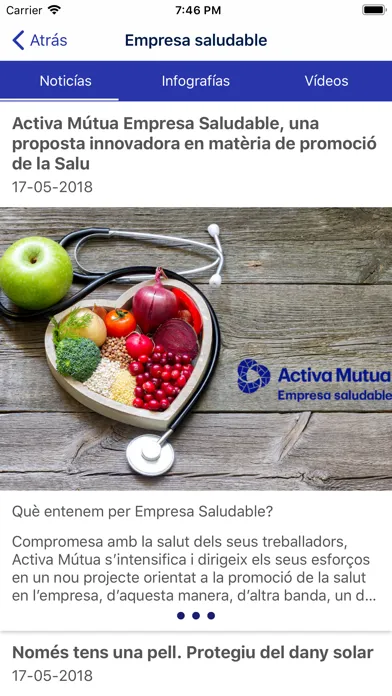 Activa Mutua App Ekran Görüntüleri