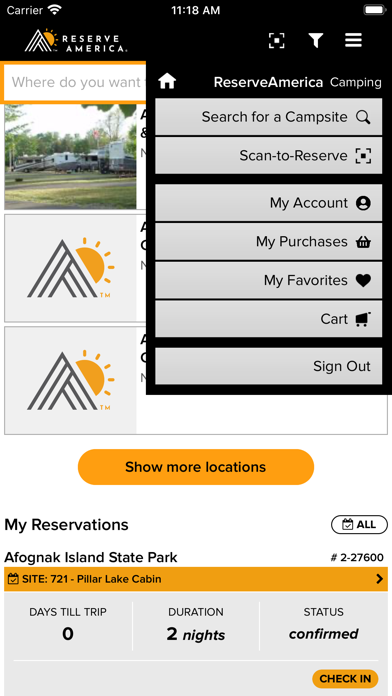RA Camping سکرین شاٹس