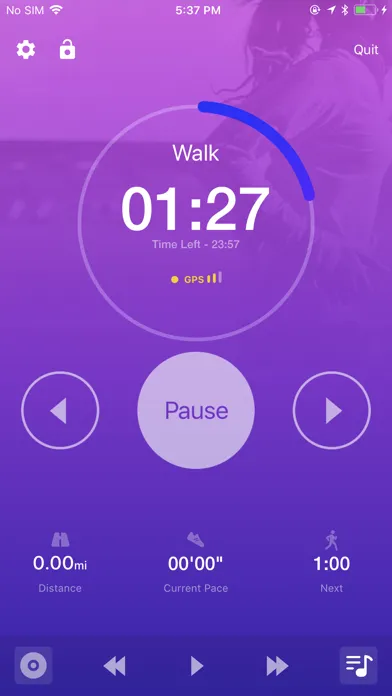 Tangkapan skrin Couch to 5K® - Run training