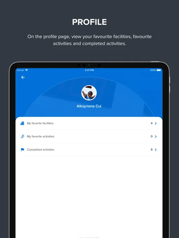 ภาพหน้าจอของ ACTIVENet Captivate iPad 