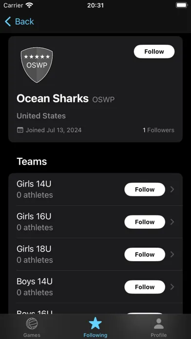 Capturas de tela do The Water Polo App