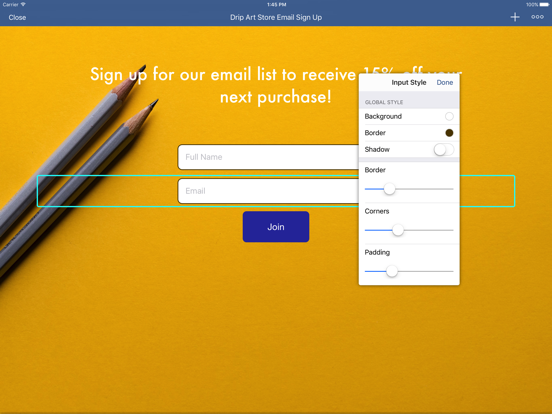 تصاویر ActiveCampaign Forms for iPad iPad 