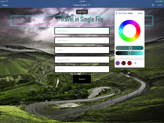 تصاویر ActiveCampaign Forms for iPad iPad 