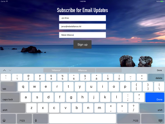 تصاویر ActiveCampaign Forms for iPad iPad 
