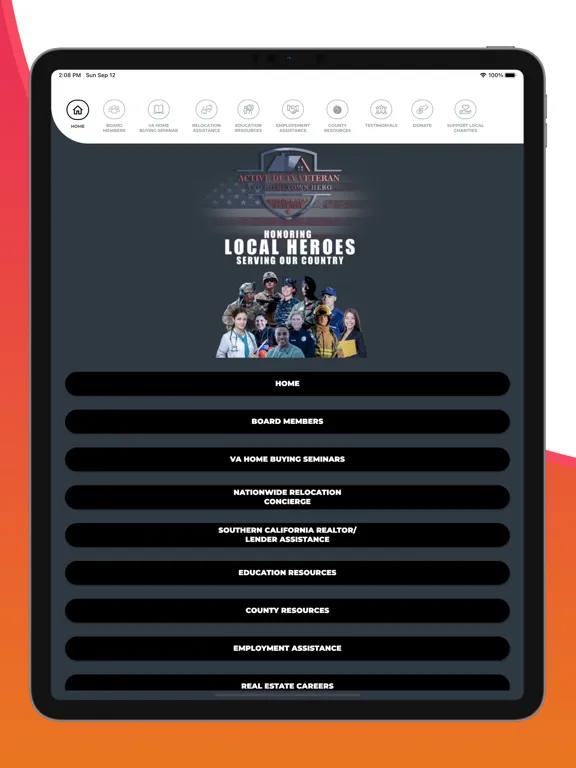 ACTIVE DUTY VETERAN HOMEOWNER iPad  سکرین شاٹس